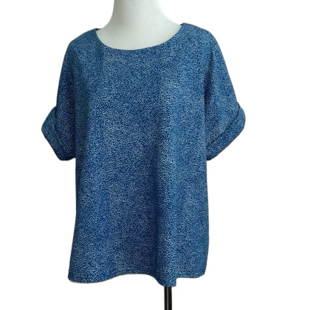 5/$30 🎈 Melloday women’s large blue patterned blouse